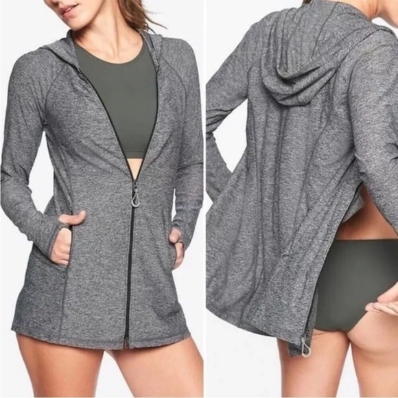 Athleta Heather Vitamin Sea Jacket Sweatshirt/Hoodie - Picture 2 of 7